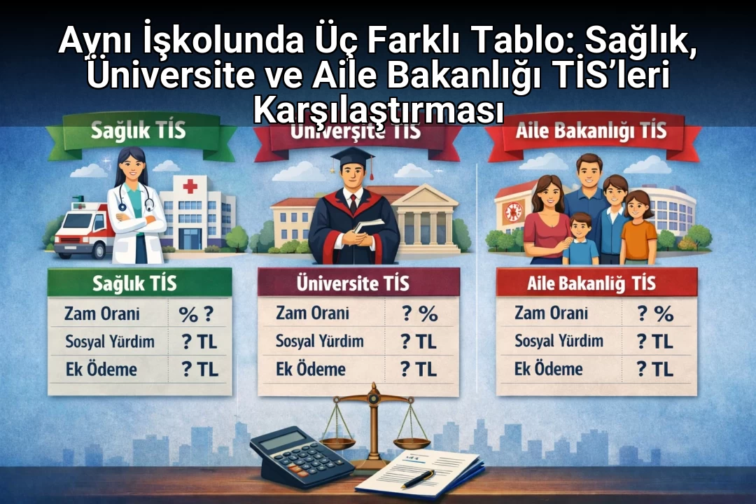 Aynı İşkolunda Üç Farklı Tablo: Sağlık, Üniversite ve Aile Bakanlığı TİS’leri Karşılaştırması